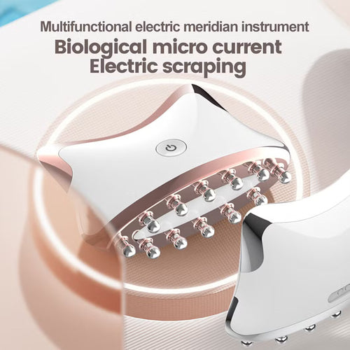 EMS Microcurrent Guasha LED-Licht für Gesicht, Hals, Körper - Lifting und Anti-Falten